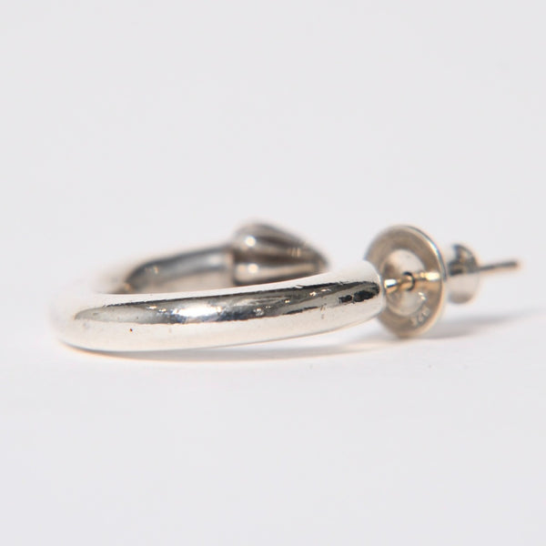 Very good condition CHROME HEARTS HOOP PLAIN Plain hoop earrings Weight approx. 3.61g 1995/.925 stamp Silver 925 One ear Used 4a009373