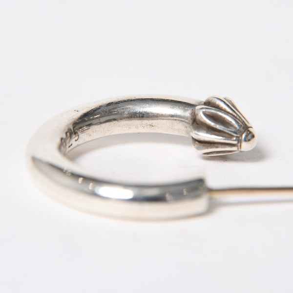 Very good condition CHROME HEARTS HOOP PLAIN Plain hoop earrings Weight approx. 3.61g 1995/.925 stamp Silver 925 One ear Used 4a009373