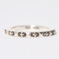 新品同様 CHROME HEARTS クロムハーツ TFP PNK PLS トゥルーファッキンパンク CHプラス リング 重量約5.10g サイズ18号 シルバー925 中古 4a009371