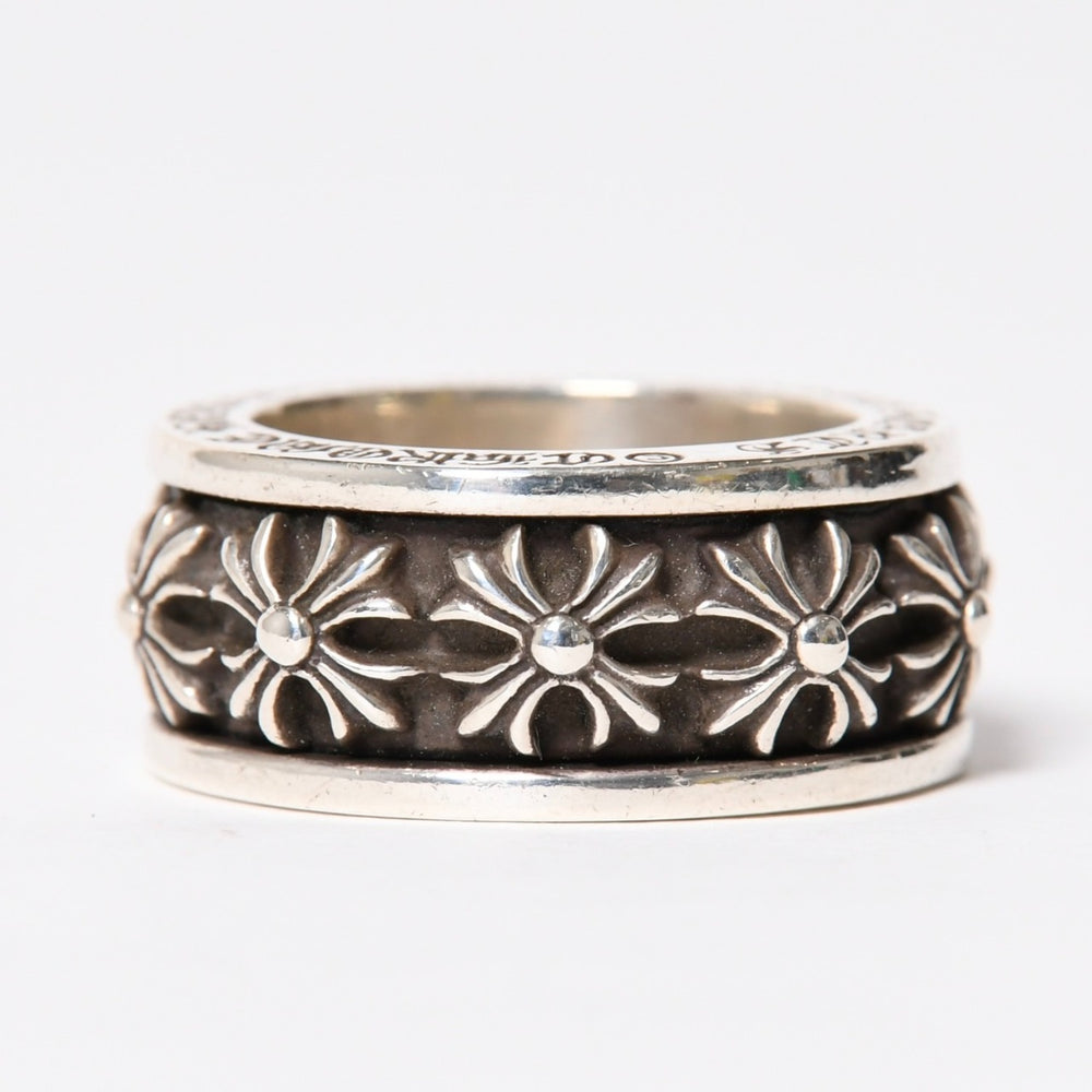 極美品 CHROME HEARTS クロムハーツ SPINNER CH PLUS スピナー CHプラス リング 重量約38.81g サイズ27.5号 シルバー925 中古 4a009369