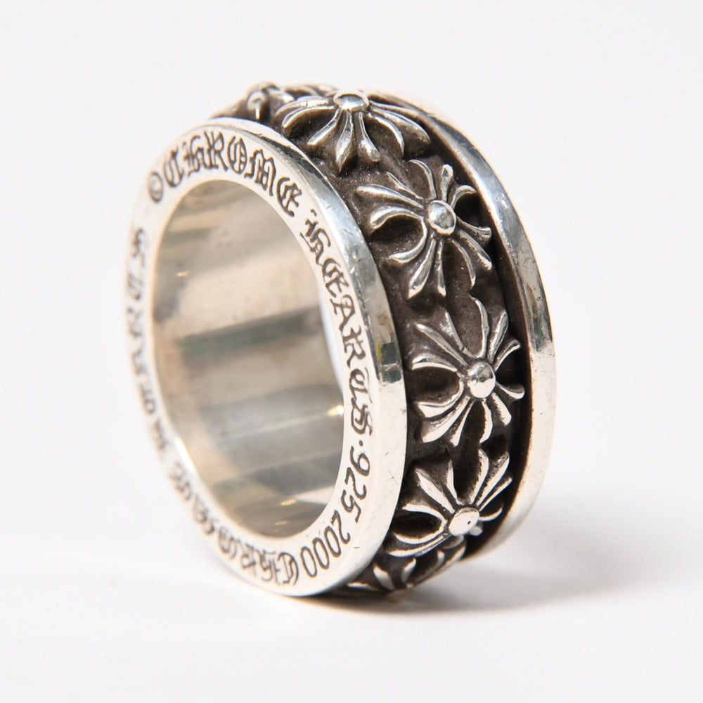極美品 CHROME HEARTS クロムハーツ SPINNER CH PLUS スピナー CHプラス リング 重量約38.81g サイズ27.5号 シルバー925 中古 4a009369