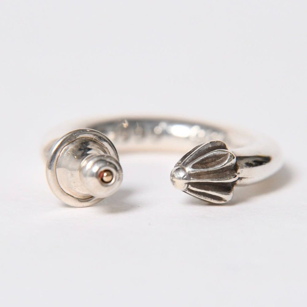 極美品 CHROME HEARTS クロムハーツ HOOP PLAIN プレーン フープ ピアス 重量約3.40g 1995/.925刻印 シルバー925 片耳用 中古 4a009374