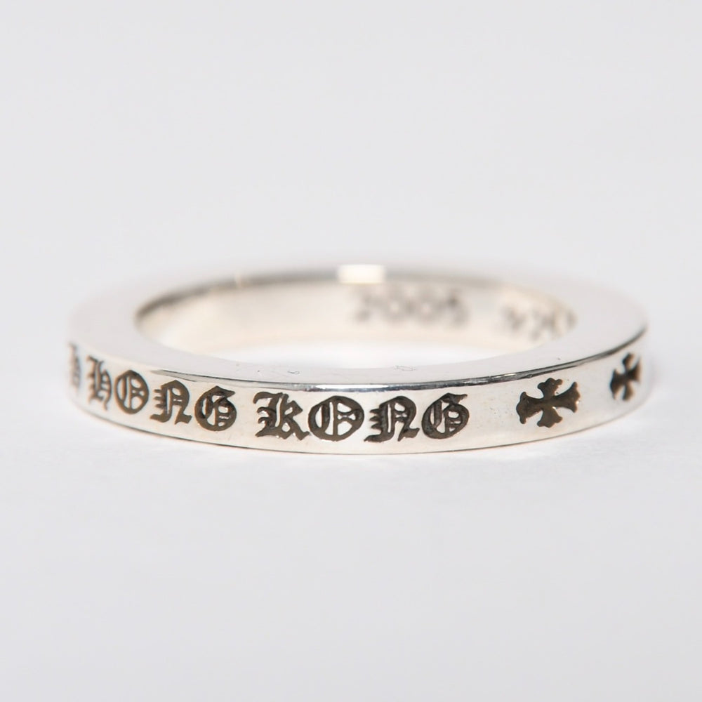 新品同様 CHROME HEARTS クロムハーツ 3ｍｍ SPACER HONG KONG 3mm スペーサー リング 香港限定 重量約5.11g サイズ13号 中古 4a009372