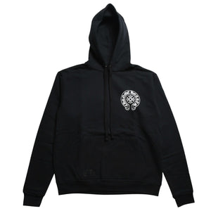 新品未使用 CHROME HEARTS クロムハーツ プルオーバー フーディー サイズXS ニューヨーク限定 ホースシュー ブラック 中古 4a009389