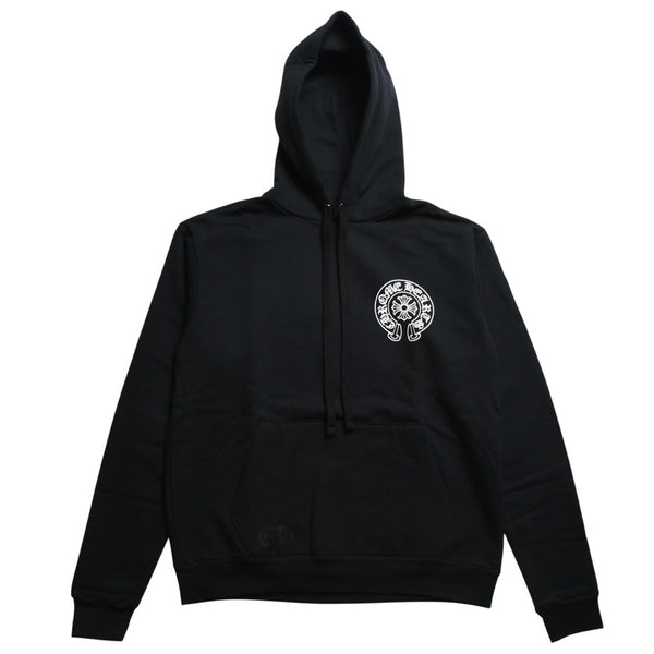新品未使用 CHROME HEARTS クロムハーツ プルオーバー フーディー サイズXS ニューヨーク限定 ホースシュー ブラック 中古 4a009389