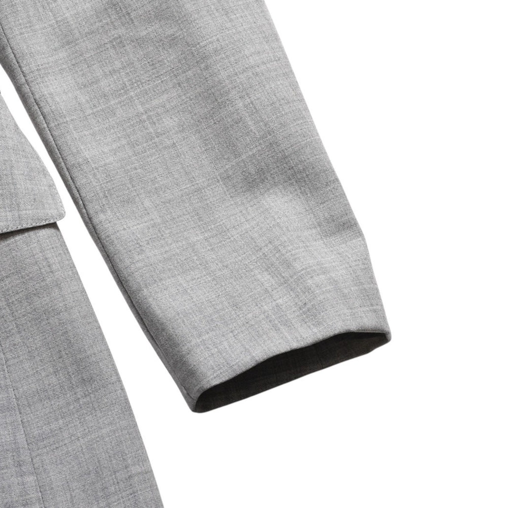 DIRK BIKKEMBERGS Dark Bikkenberg Wool Tailored Jacket Size 42 Gray Archive Hooded Good Condition Used 4a009317