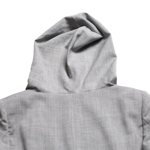 DIRK BIKKEMBERGS Dark Bikkenberg Wool Tailored Jacket Size 42 Gray Archive Hooded Good Condition Used 4a009317
