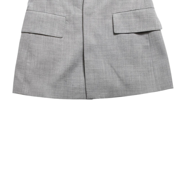 DIRK BIKKEMBERGS Dark Bikkenberg Wool Tailored Jacket Size 42 Gray Archive Hooded Good Condition Used 4a009317