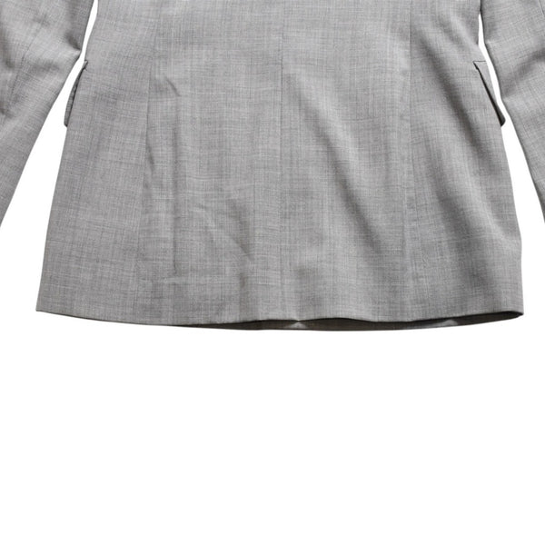 DIRK BIKKEMBERGS Dark Bikkenberg Wool Tailored Jacket Size 42 Gray Archive Hooded Good Condition Used 4a009317
