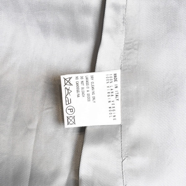 DIRK BIKKEMBERGS Dark Bikkenberg Wool Tailored Jacket Size 42 Gray Archive Hooded Good Condition Used 4a009317