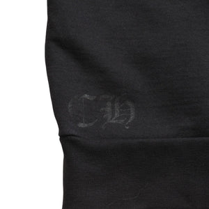 CHROME HEARTS クロムハーツ ネックロゴ クルーネック スウェット トレーナー サイズXL オールドイングリッシュ ブラック 美品 中古 4a009977