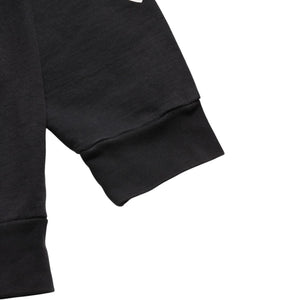 CHROME HEARTS クロムハーツ ネックロゴ クルーネック スウェット トレーナー サイズXL オールドイングリッシュ ブラック 美品 中古 4a009977