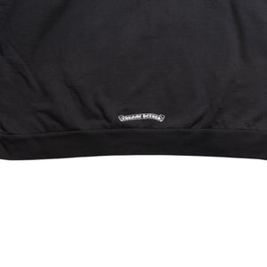 CHROME HEARTS クロムハーツ ネックロゴ クルーネック スウェット トレーナー サイズXL オールドイングリッシュ ブラック 美品 中古 4a009977