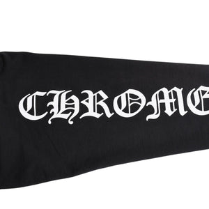 CHROME HEARTS クロムハーツ ネックロゴ クルーネック スウェット トレーナー サイズXL オールドイングリッシュ ブラック 美品 中古 4a009977