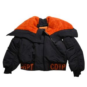 極美品 RAF SIMONS ラフシモンズ × STERLING RUBY スターリング ルビー 14AW キルテッド ボンバージャケット サイズ46 ブラック 中古 4a009433