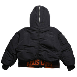 極美品 RAF SIMONS ラフシモンズ × STERLING RUBY スターリング ルビー 14AW キルテッド ボンバージャケット サイズ46 ブラック 中古 4a009433