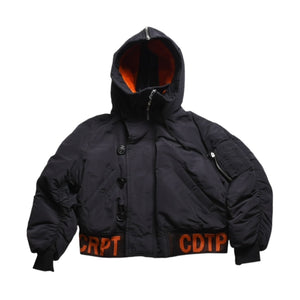 極美品 RAF SIMONS ラフシモンズ × STERLING RUBY スターリング ルビー 14AW キルテッド ボンバージャケット サイズ46 ブラック 中古 4a009433