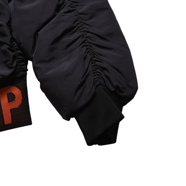 極美品 RAF SIMONS ラフシモンズ × STERLING RUBY スターリング ルビー 14AW キルテッド ボンバージャケット サイズ46 ブラック 中古 4a009433