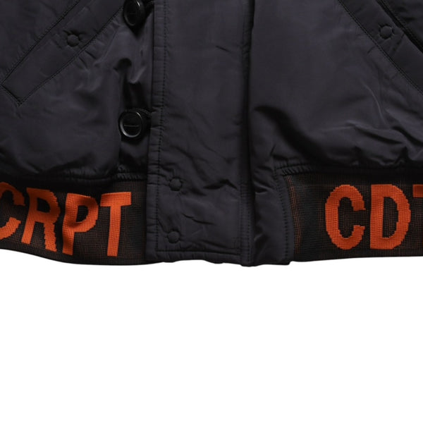 極美品 RAF SIMONS ラフシモンズ × STERLING RUBY スターリング ルビー 14AW キルテッド ボンバージャケット サイズ46 ブラック 中古 4a009433