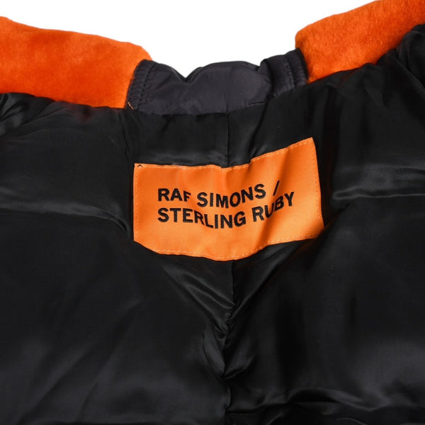 極美品 RAF SIMONS ラフシモンズ × STERLING RUBY スターリング ルビー 14AW キルテッド ボンバージャケット サイズ46 ブラック 中古 4a009433