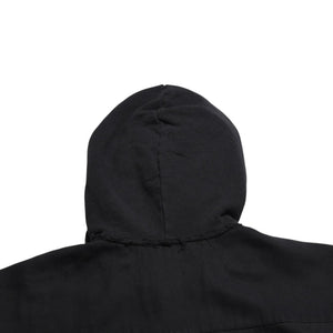 極美品 RAF SIMONS ラフシモンズ 03SS ノースリーブ シャツフーディ サイズ46 消費者期 ブラック アーカイブ 中古 4a009431