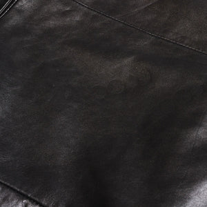 極美品 HELMUT LANG ヘルムートラング 01SS シングル レザー テーラードジャケット ブレザー H1041 サイズ38 本人期 ブラック 中古 4a009418