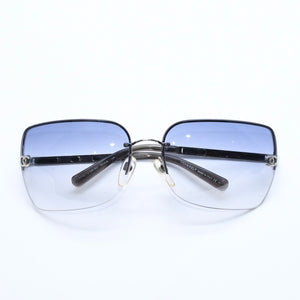 Very good condition CHANEL half rim sunglasses eyewear 4112 c.124/8G size 65□16 120 here mark gradation lens used 4a010061