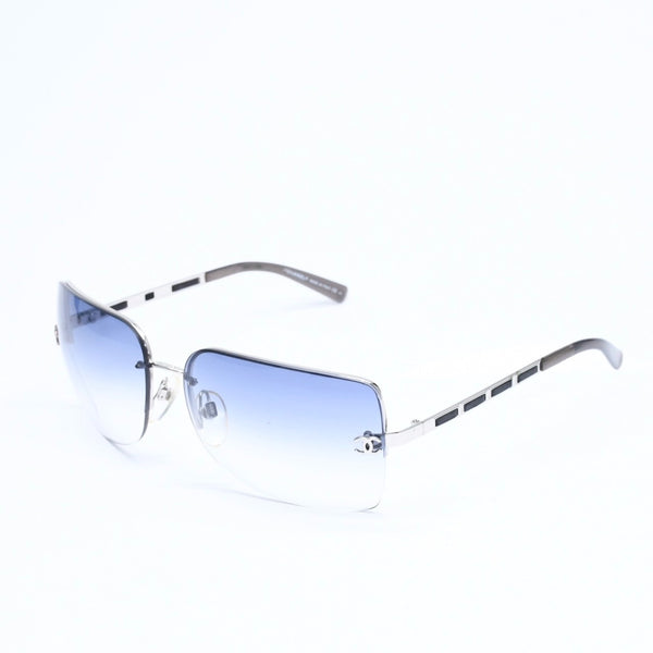 Very good condition CHANEL half rim sunglasses eyewear 4112 c.124/8G size 65□16 120 here mark gradation lens used 4a010061