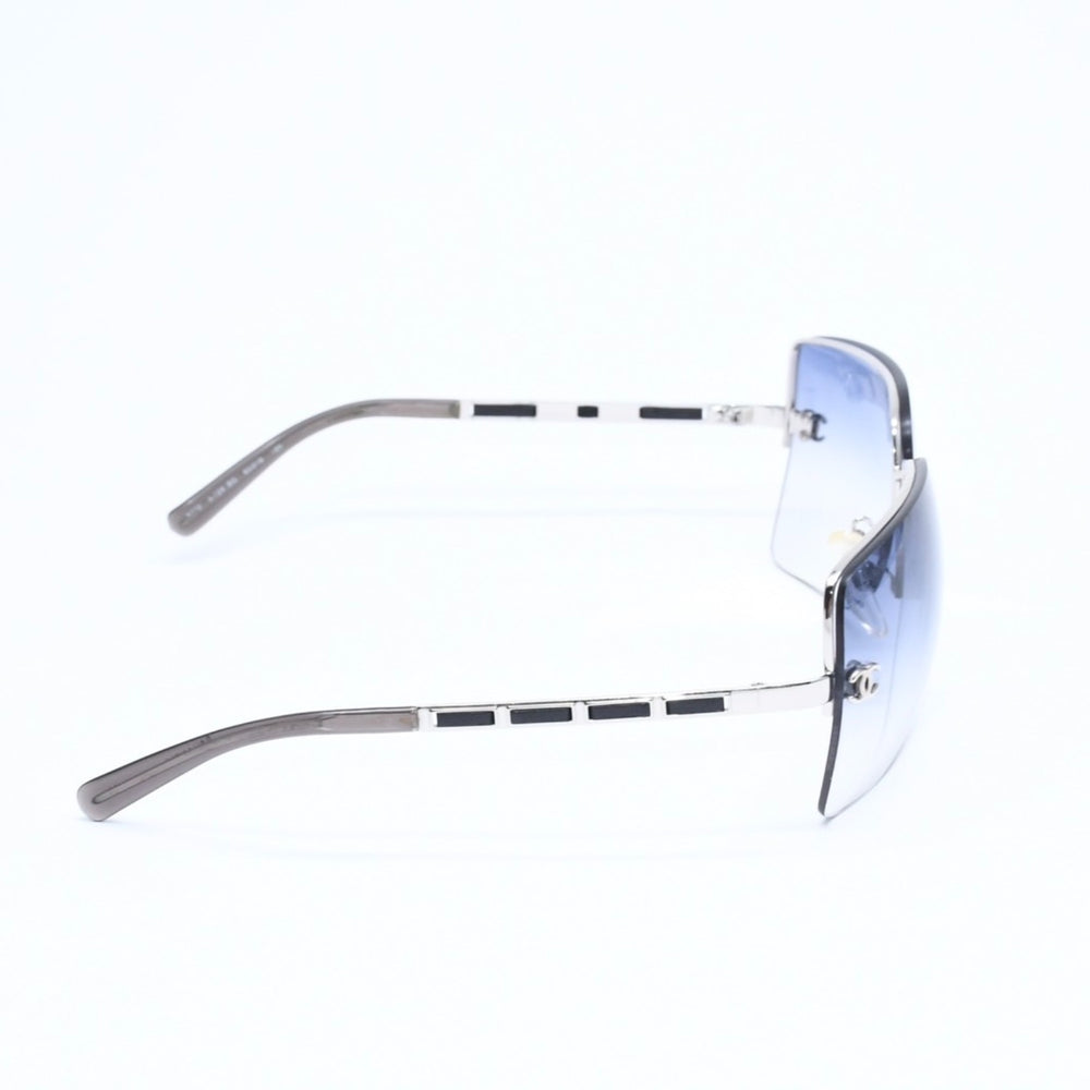 Very good condition CHANEL half rim sunglasses eyewear 4112 c.124/8G size 65□16 120 here mark gradation lens used 4a010061