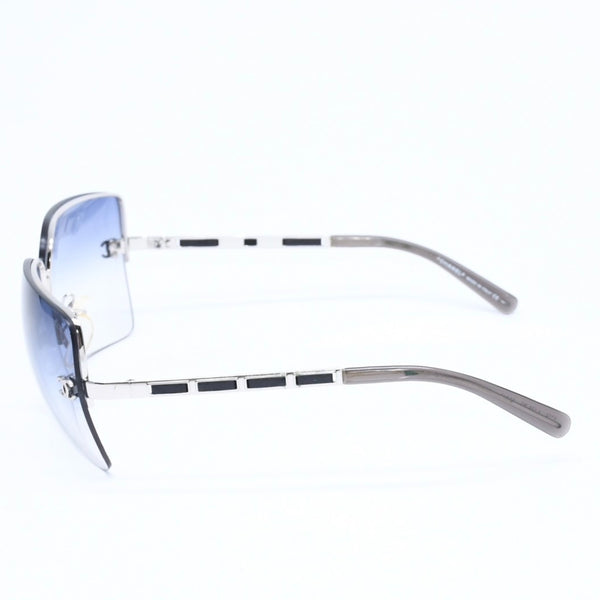 Very good condition CHANEL half rim sunglasses eyewear 4112 c.124/8G size 65□16 120 here mark gradation lens used 4a010061