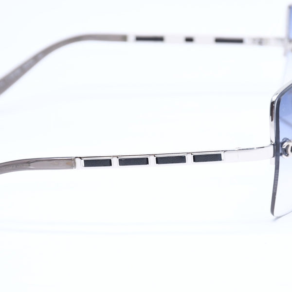 Very good condition CHANEL half rim sunglasses eyewear 4112 c.124/8G size 65□16 120 here mark gradation lens used 4a010061