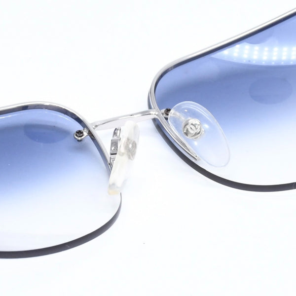 Very good condition CHANEL half rim sunglasses eyewear 4112 c.124/8G size 65□16 120 here mark gradation lens used 4a010061