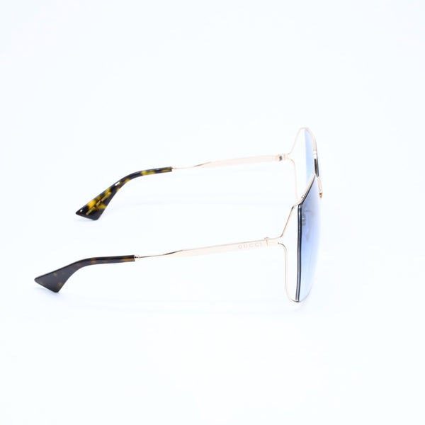 Very good condition GUCCI Gucci sunglasses eyewear GG0817/S 001 size 65□17 140 gold blue gradation used 4a009680