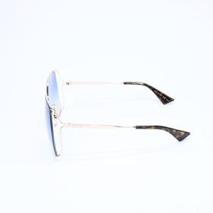Very good condition GUCCI Gucci sunglasses eyewear GG0817/S 001 size 65□17 140 gold blue gradation used 4a009680