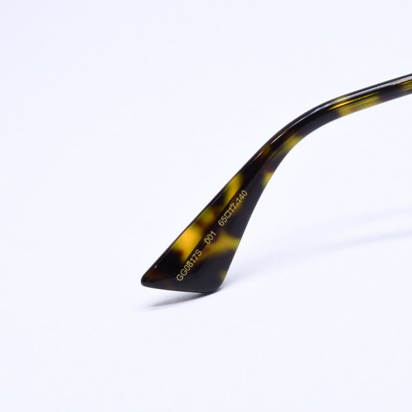 Very good condition GUCCI Gucci sunglasses eyewear GG0817/S 001 size 65□17 140 gold blue gradation used 4a009680