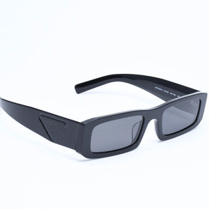 Like new PRADA sunglasses eyewear SPR D09-D size 54□20 145 black acetate used 4a009818