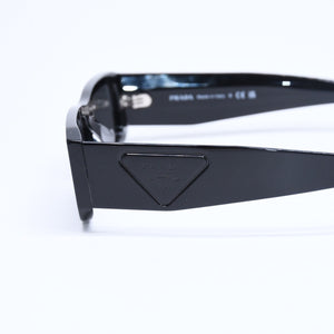 Like new PRADA sunglasses eyewear SPR D09-D size 54□20 145 black acetate used 4a009818