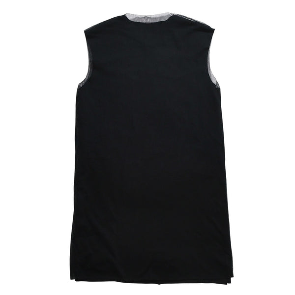極美品 RAF SIMONS ラフシモンズ RESISTED メッシュレイヤード タンクトップ 46サイズ 2003年春夏 Consumed期 ブラック ブルー レッド 中古 4a009481