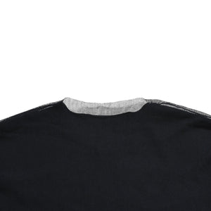 極美品 RAF SIMONS ラフシモンズ RESISTED メッシュレイヤード タンクトップ 46サイズ 2003年春夏 Consumed期 ブラック ブルー レッド 中古 4a009481