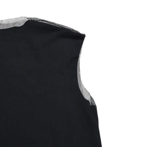 極美品 RAF SIMONS ラフシモンズ RESISTED メッシュレイヤード タンクトップ 46サイズ 2003年春夏 Consumed期 ブラック ブルー レッド 中古 4a009481