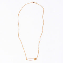 New and unused CHROME HEARTS SAFETY PIN ROLL CHAIN ​​22k Safety pin necklace 20 inches Weight 12.56g Used 4a000947