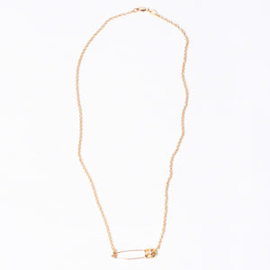 New and unused CHROME HEARTS SAFETY PIN ROLL CHAIN ​​22k Safety pin necklace 20 inches Weight 12.56g Used 4a000947