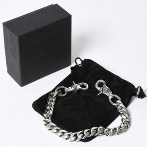 Like new CHROME HEARTS 2CLIP CLASSIC SHORT-T 2 Clip Short Classic Wallet Chain Weight 214.51g 25 Links Used 4a000556