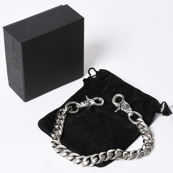 Like new CHROME HEARTS 2CLIP CLASSIC SHORT-T 2 Clip Short Classic Wallet Chain Weight 214.51g 25 Links Used 4a000556