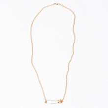 画像をギャラリービューアに読み込む, 新品未使用 CHROME HEARTS クロムハーツ SAFETY PIN ROLL CHAIN 22k セーフティーピン ネックレス 20インチ 重量12.56g 中古 4a000947