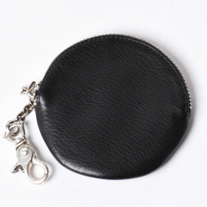 New and unused CHROME HEARTS 3 Cemetery Cross Patch with Paper Chain Leather Wallet Wallet Silver 925 Used 4a000693
