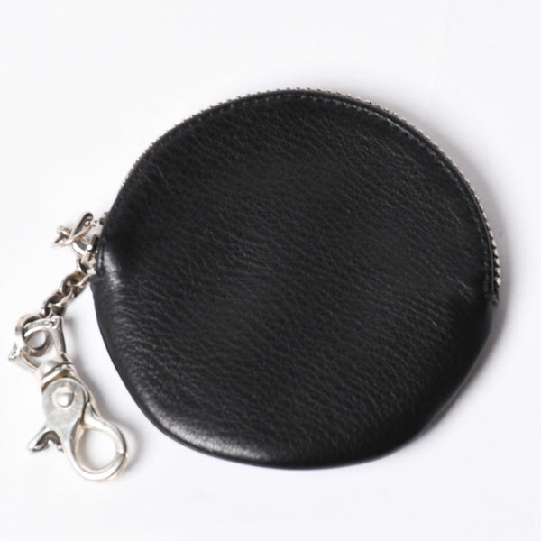 New and unused CHROME HEARTS 3 Cemetery Cross Patch with Paper Chain Leather Wallet Wallet Silver 925 Used 4a000693