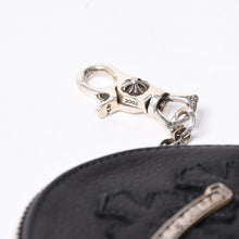画像をギャラリービューアに読み込む, 新品未使用 CHROME HEARTS クロムハーツ ペーパーチェーン付き 3セメタリークロスパッチ レザーウォレット 財布 シルバー925 中古 4a000693
