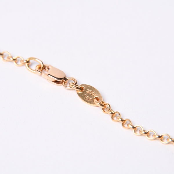 New and unused CHROME HEARTS SAFETY PIN ROLL CHAIN ​​22k Safety pin necklace 20 inches Weight 12.56g Used 4a000947