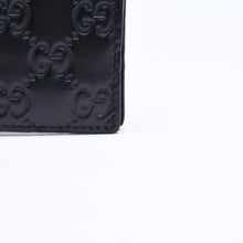 画像をギャラリービューアに読み込む, GUCCI グッチシマ マネークリップ カードケース ブラック シルバー金具 170580 レザー 美品 中古 4a006067